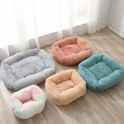 Square pet bed - plush sleeping mat - dogs - catsBeds & mats