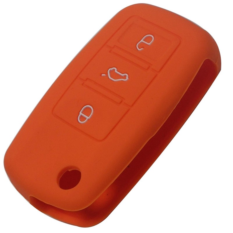 Silicone car key cover - Volkswagen Golf Bora Jetta POLO Passat - Skoda Superb Octavia Fabia - Seat Ibiza LeonKeys