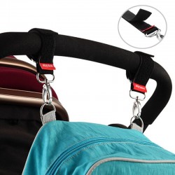 Baby stroller hooks - hanging straps - bag holder with metal buckle - 2 piecesPrams