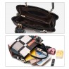 Vintage leather bag - crossbody - fur keychain - large capacityHandbags