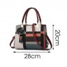 Vintage leather bag - crossbody - fur keychain - large capacityHandbags