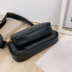 Leather handbag - crossbody - small clutch bag - detachable design - 3 pieces setSets