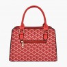 Leather handbag - crossbody - small clutch bag - geometric design - 3 pieces setSets