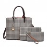Leather shoulder bag - crossbody - small clutch bag - 3 pieces setSets