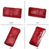 Long wallet with zipper - genuine leatherWallets