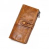 Long wallet with zipper - genuine leatherWallets