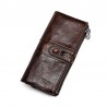 Long wallet with zipper - genuine leatherWallets