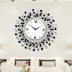Modern crystal wall clock - iron art designClocks