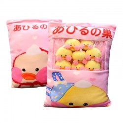 Plush pillow with 8 small ducklings ballsPillows