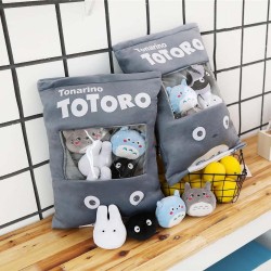 Totoro pillow with soft small plush toys inside - 8 piecesCuddly toys