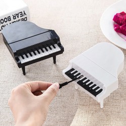 Piano shaped fruit / snacks forks - toothpicks - 9 piecesCutlery
