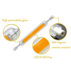 R7S - AC 110V - 220V - 230V - 6W - 12W - 20W - LED - COB halogen bulb - glass tube - 10 piecesBulbs