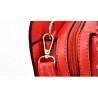 Leather handbag - crossbody - small clutch bag - geometric design - 3 pieces setSets