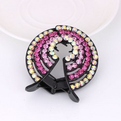 Crystal hair clip - hair claw - for making a bun / donutHair clips