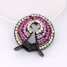 Crystal hair clip - hair claw - for making a bun / donutHair clips