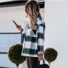 Vintage plaid shirt with long sleeves and buttons - jacketBlouses & shirts