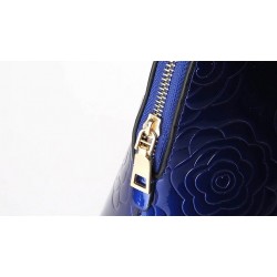 Leather handbag - crossbody - small purse - flowers print - 3 pieces setSets