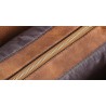 Fashionable leather handbag - crossbody - small clutch bag - hemp logo - 3 pieces setSets