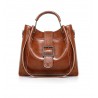 Elegant leather handbag - crossbody - small clutch bag - 3 pieces setSets