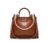 Elegant leather handbag - crossbody - small clutch bag - 3 pieces setSets