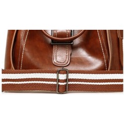 Elegant leather handbag - crossbody - small clutch bag - 3 pieces setSets