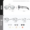 Classic sunglasses - photochromic - polarized - anti-glare - safe for night driving - UV400Sunglasses