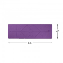 Yoga mat with position lines - gym - pilates - fitness - non-slip sport matEquipment