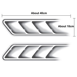 3D side vents - car sticker - 2 piecesStickers