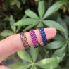 Elegant square ring with crystalsRings