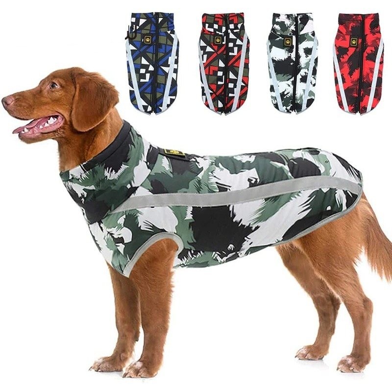 Warm dog jacket - reflective - leash hole - waterproofClothing & shoes