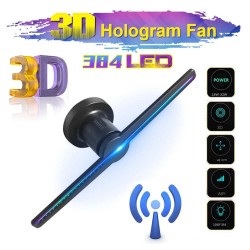 384 LED - 3D fan - 2 arms - hologram projector - advertising display - HiFi - remoteStage & events lighting