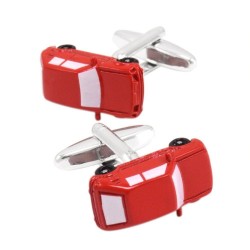 Enamel red car - cufflinks - 2 piecesCufflinks