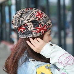 Multifunctional beanie - scarf - unisex - UK flag - newspaper designHats & Caps