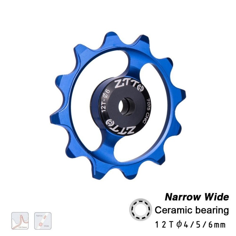 Ceramic bearing - bicycle derailleur - 12T - 4mm - 5mm - 6mmBicycle