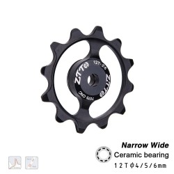 Ceramic bearing - bicycle derailleur - 12T - 4mm - 5mm - 6mmBicycle