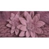 Knitted beret - a warm fur hat with decorative flowersHats & Caps