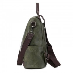 Retro leather backpack / shoulder bag with zippersBackpacks
