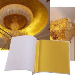 8 - 14 cm - foil paper sheets - gold - silver - home - art craft - decoration - 100 piecesDecoration