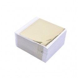 8 - 14 cm - foil paper sheets - gold - silver - home - art craft - decoration - 100 piecesDecoration