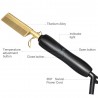 All in 1 - hair straightener / curler / comb - with temperature control - tourmaline ceramicHair straighteners