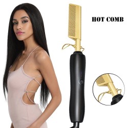 All in 1 - hair straightener / curler / comb - with temperature control - tourmaline ceramicHair straighteners