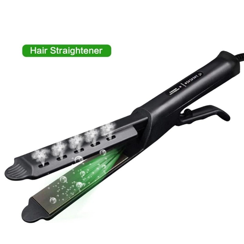 Hair straightener with temperature control - tourmaline ceramic - wet / dry hairHair straighteners