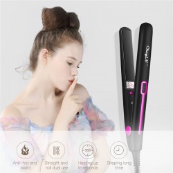 2 in 1 - hair straightener / curler - ceramic plates - with temperature controlHair straighteners
