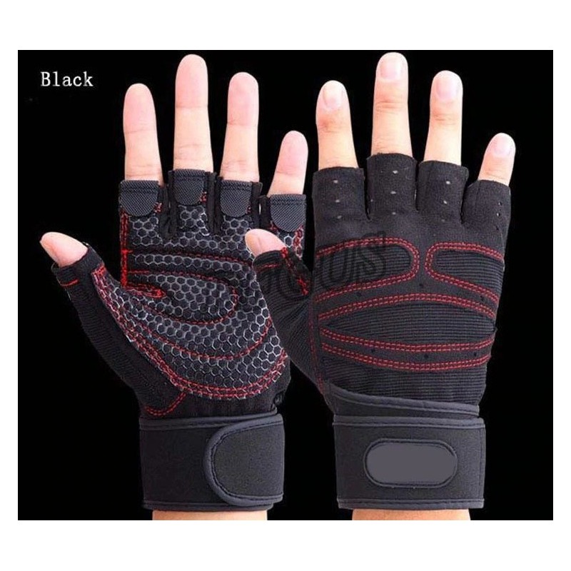 Half finger gym gloves - weight lifting - training - fitnessFitness