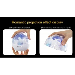 Romantic starry sky projector - LED night light - Universe - Constellation - Earth - Moon - rotatableLights & lighting