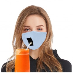 Mouth / face protective mask - reusable - with straw hole for drinkingMouth masks