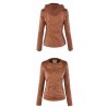 Winter leather jacket - removable inner lining with hood - waterproof - plus sizeJackets
