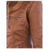 Winter leather jacket - removable inner lining with hood - waterproof - plus sizeJackets