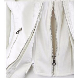 Winter leather jacket - removable inner lining with hood - waterproof - plus sizeJackets