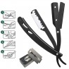 Beard grooming kit - trimming shaving comb - scissors - razor bladesBeard